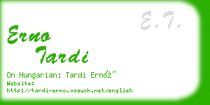 erno tardi business card